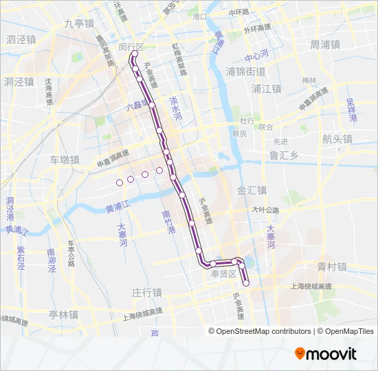 5号线 LINE 5 Metro Line Map