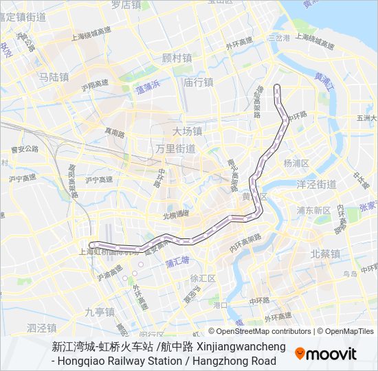 地铁10号 LINE 10路的线路图