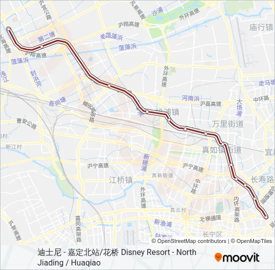 11号线 LINE 11 Metro Line Map