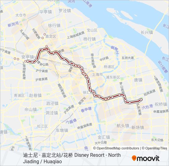 地铁11号 LINE 11路的线路图