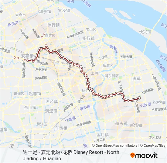地铁11号 LINE 11路的线路图