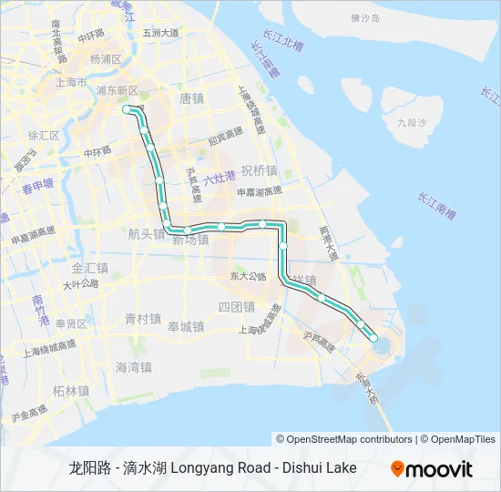 地铁16号 LINE 16路的线路图