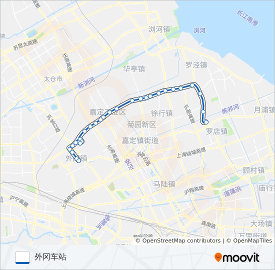 外罗线 bus Line Map