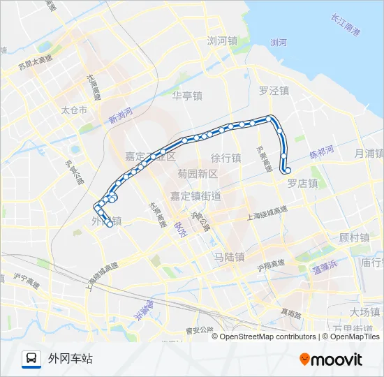 外罗线 Bus Line Map