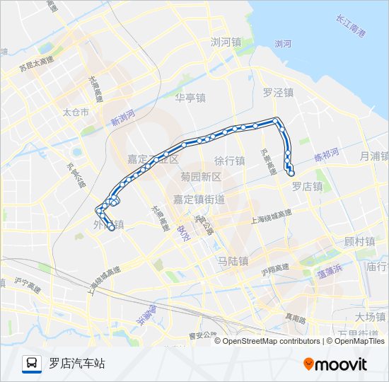 公交外罗路的线路图
