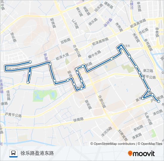 公交徐泾2路的线路图