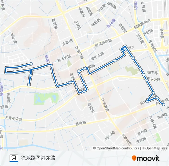 徐泾2路 Bus Line Map