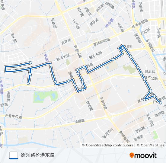 公交徐泾2路的线路图
