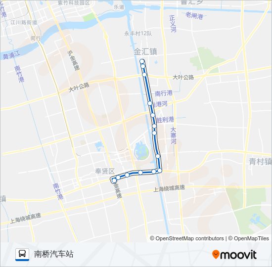 奉贤23路（原南桥23路） bus Line Map