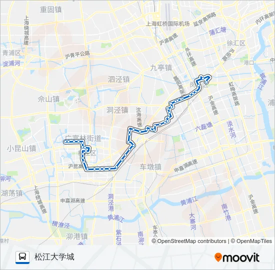 松莘线 Bus Line Map