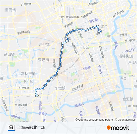 公交松龙路的线路图