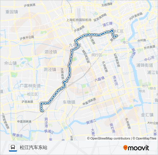 松龙线 Bus Line Map