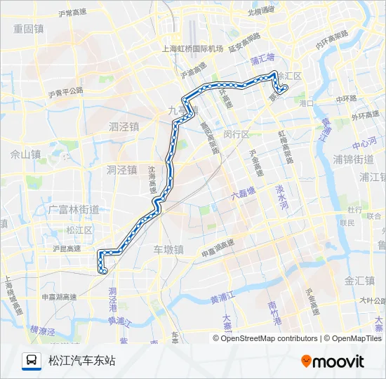 松龙线 Bus Line Map