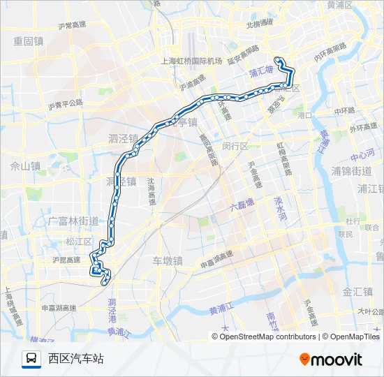 沪松线 Bus Line Map