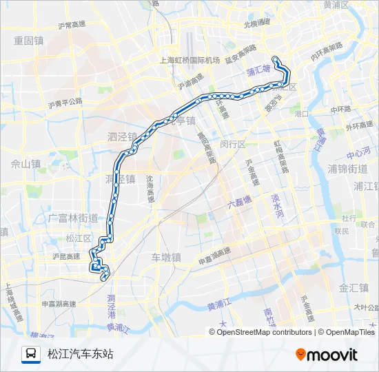 沪松线 Bus Line Map