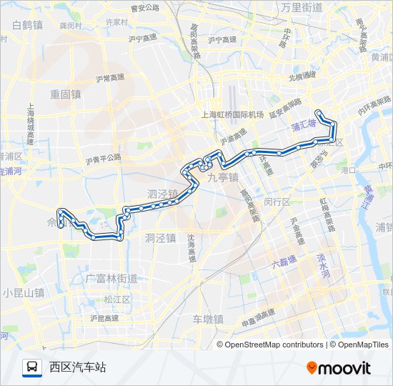 公交沪陈路的线路图
