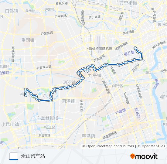 沪陈线 bus Line Map