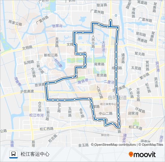松江3路 bus Line Map