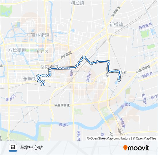松江6路 Bus Line Map
