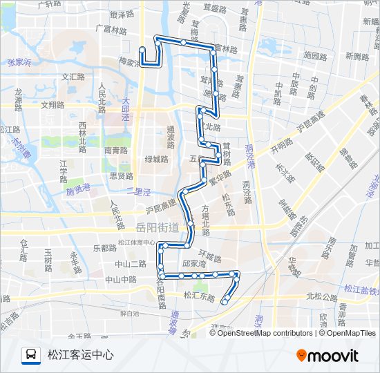 松江7路 bus Line Map