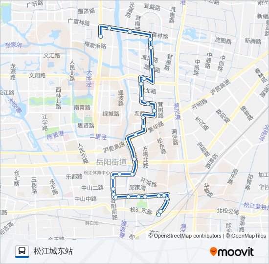 松江7路 bus Line Map