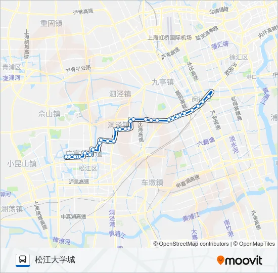 松莘B线 Bus Line Map