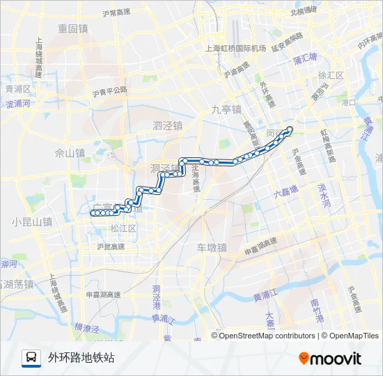 松莘B线 Bus Line Map