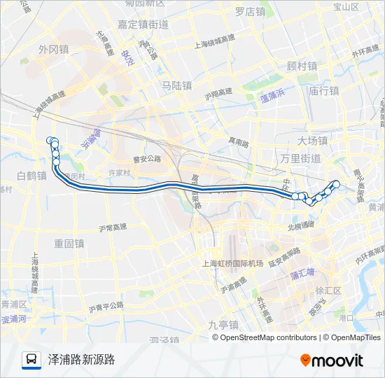 陆安专线 Bus Line Map