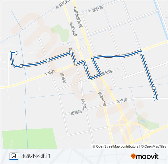 1806路 bus Line Map