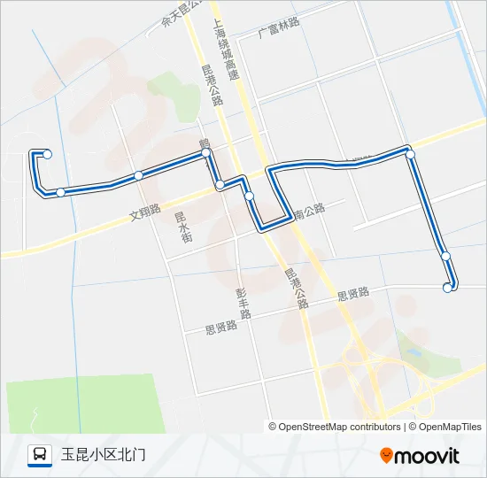 1806路 Bus Line Map