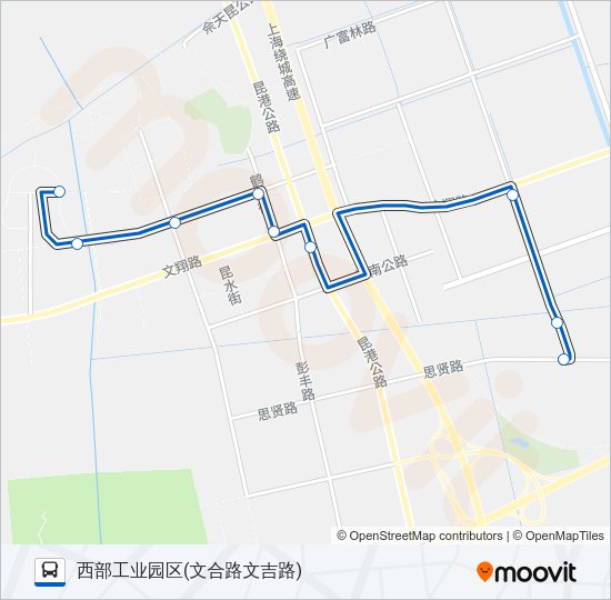 公交1806路的线路图