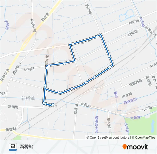 1813路 Bus Line Map