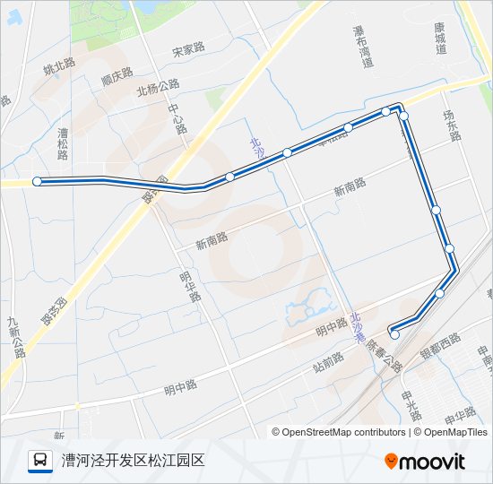 公交1814路的线路图