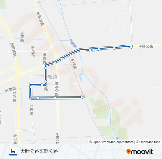 公交1826路的线路图