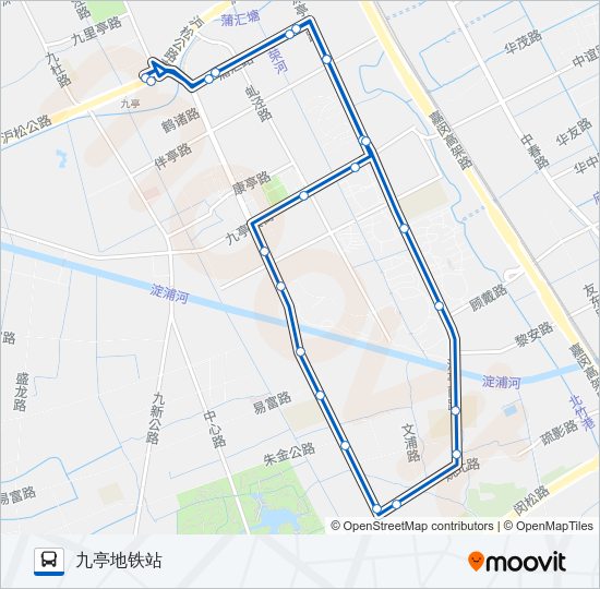 公交1841路的线路图