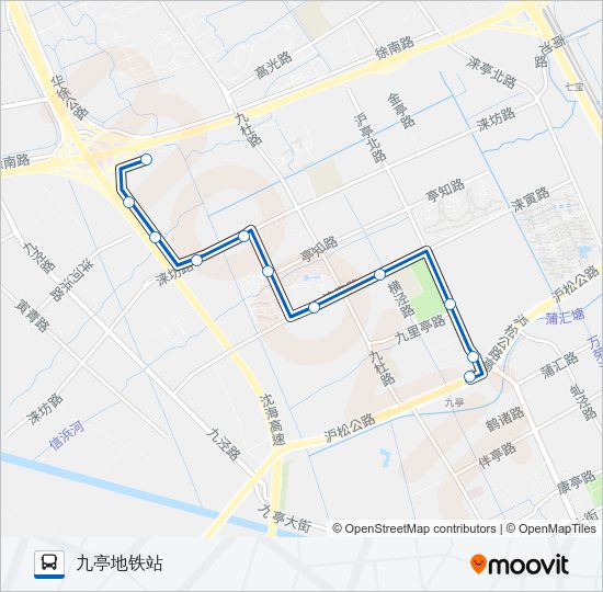 公交1843路的线路图