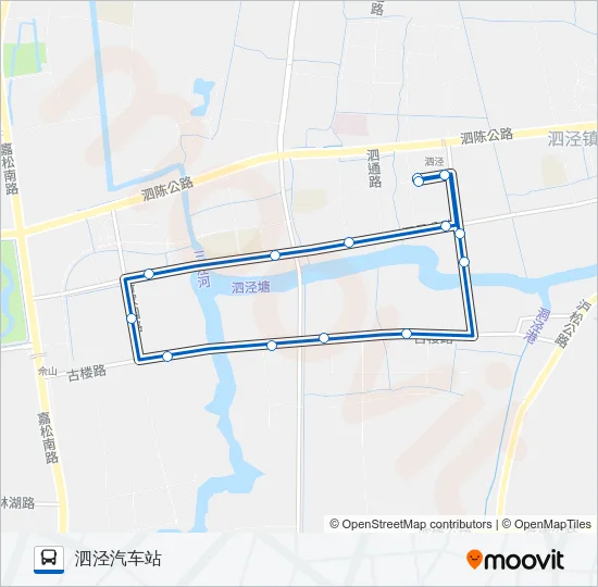 1845路 Bus Line Map