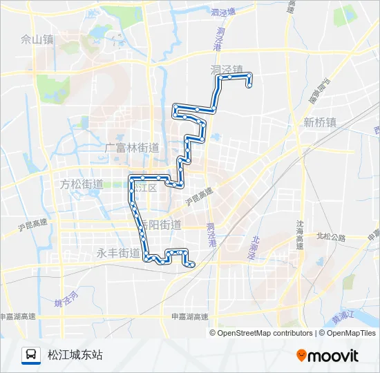 松江11路 Bus Line Map