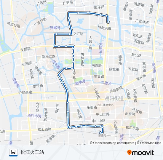 松江13路 bus Line Map