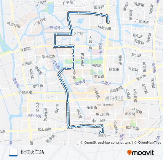 松江13路 bus Line Map