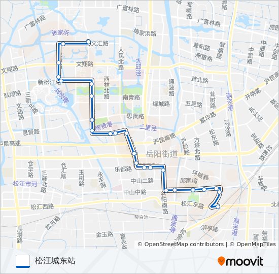 松江17路 bus Line Map