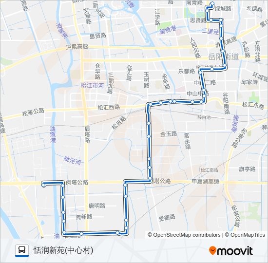 松江23路 bus Line Map