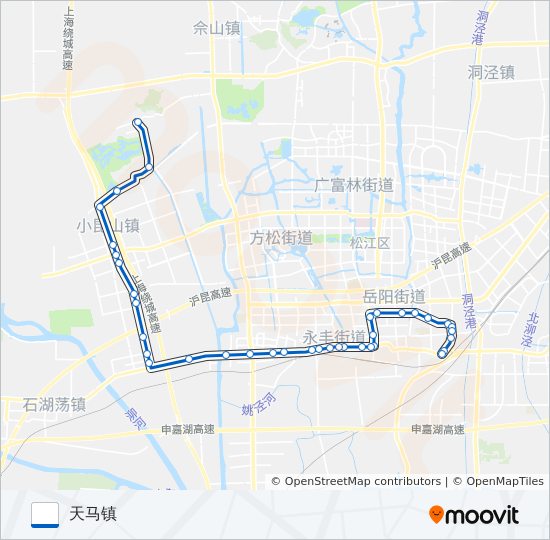 公交松江28路的线路图