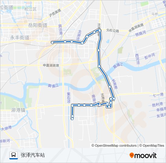 公交松江31路的线路图