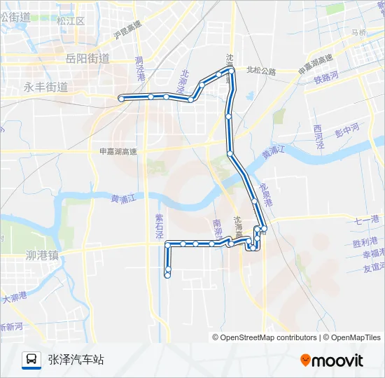 公交松江31路的线路图