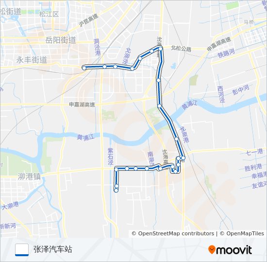 公交松江31路的线路图