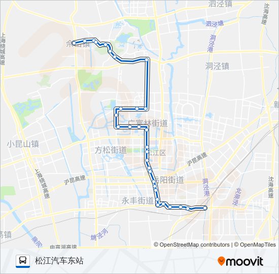 松江33路 Bus Line Map