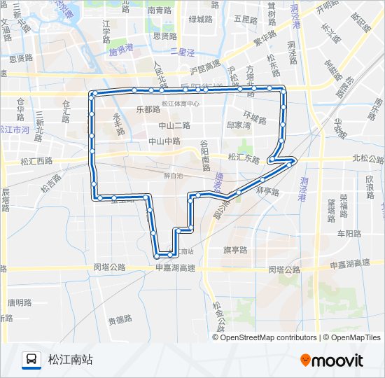 松江34路 bus Line Map