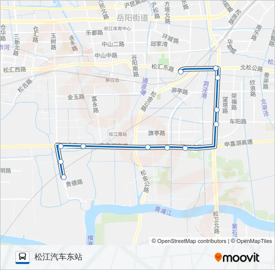 松江39路 Bus Line Map