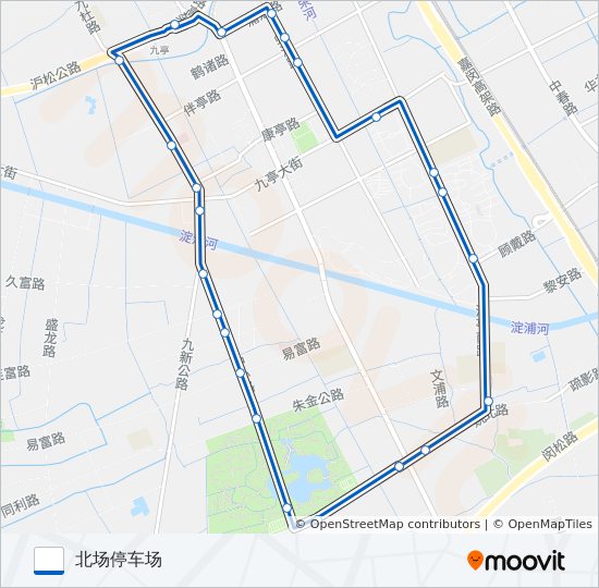 公交松江40路的线路图